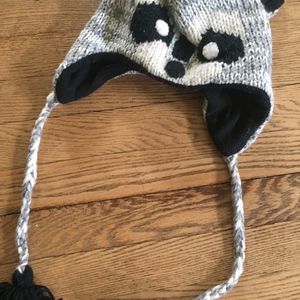 SALE Last Chance: Racoon Winter Hat with Toggles